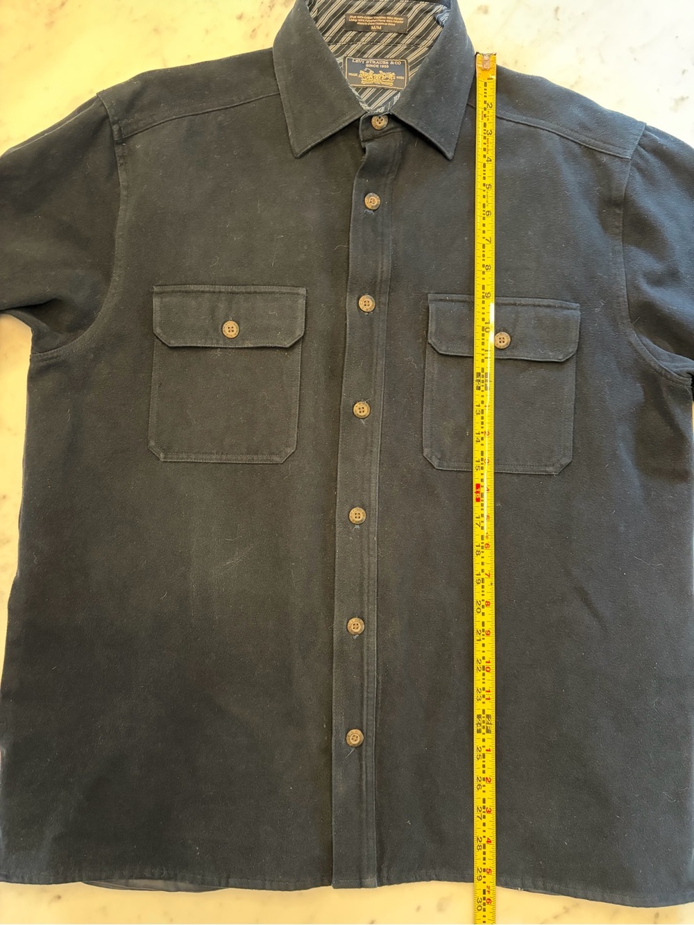 Levi's Navy Moleskin Utility Jacket - Picture 8 of 9